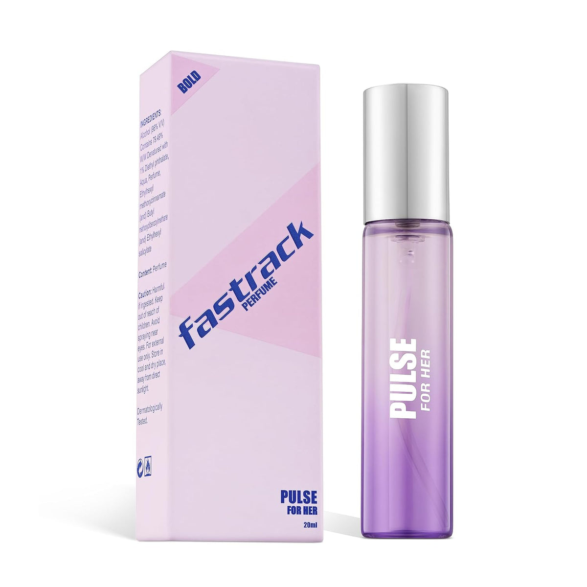 Fastrack Pulse For Her Eau De Parfum 20ml 0.6 Fl.oz. Women Fragrance | Long Lasting