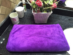 Midastra Microfiber Bath Towel 500 Gsm | Fast Drying, Extra Soft & Absorbent, Perfect for Home, Gym, Travel Bath Towel (Purple)