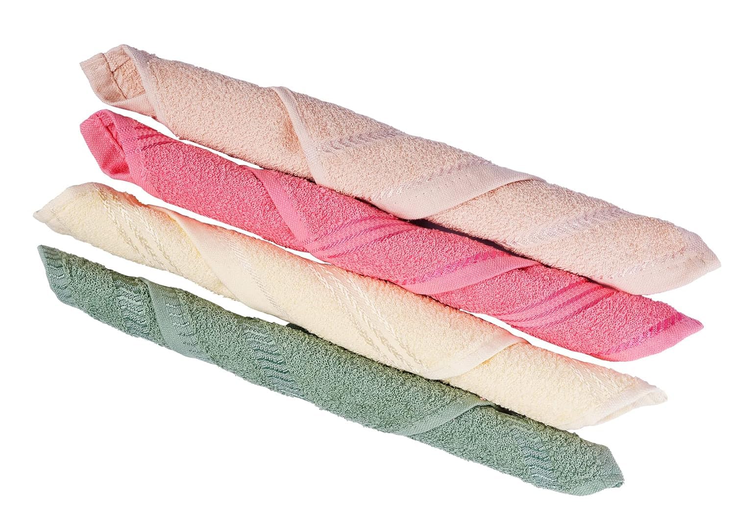 Oras Luxury Cotton Face Towel 600 Gsm | Ultra Soft Extra Absorbent Small Size Towel (Multicolour) - Set Of 6