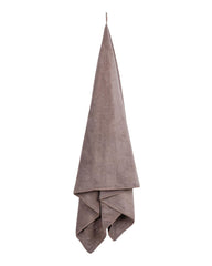 Fezora Microfiber Bath Towel 400 Gsm | For Men & Women Soft & Absorbent Weft Knitting Towels | Quick Dry Large Size Towel (Dark Grey & Brown) - 2 Piece