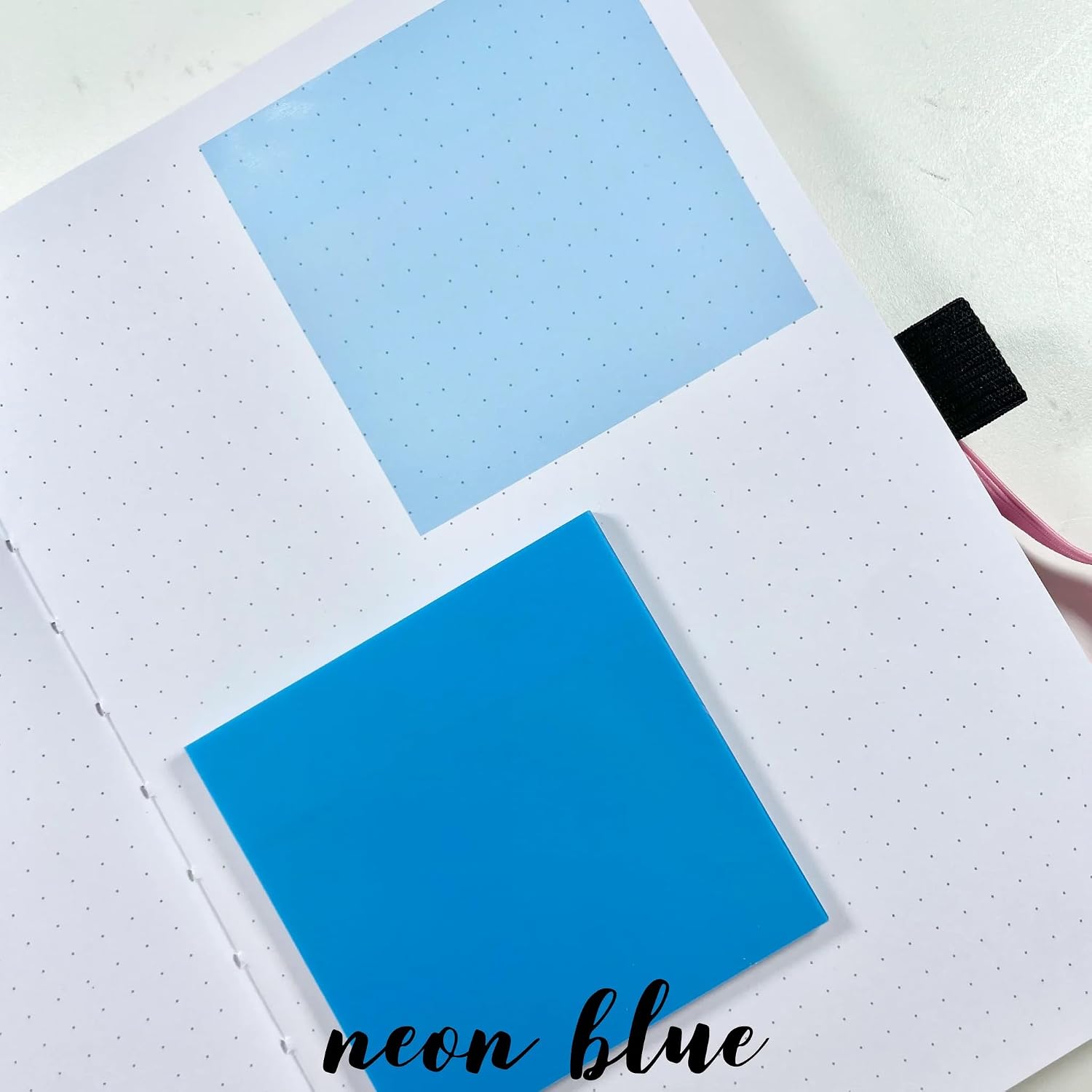 Transparent Sticky Notes, 50 Sheets Translucent Waterproof Colorful Clear Sticky Note - Blue