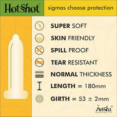 Hot Shot Banana Flavored Condom For Men -10 Count