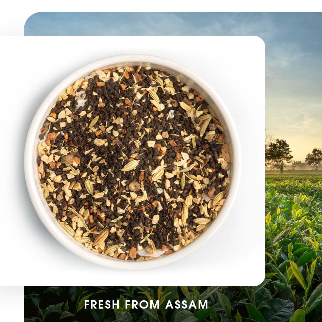 Teabox Punjabi Masala Chai Tea - 250gm, 8.8 Ounce | Blended With Fennel, Black Pepper, Cardamom, Cinnamon, Clove, & Ginger - Inspired By The Vibrant Culture Of Punjab | Medium Caffeine