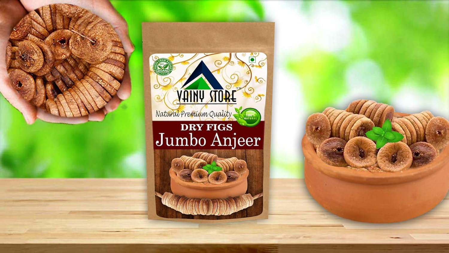 100% Natural Organic Anjeer/ Dried Figs By Vainy Store 200gm, | Good Taste & Has Many Health Benefits Dry Fruits Anjeer | 7.0 Ounce | Pack Of 1