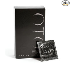 Ultra-thin Condoms | Aloe-based | Natural Feel | Safe, Skin-friendly & Long-lasting | 10 Pack