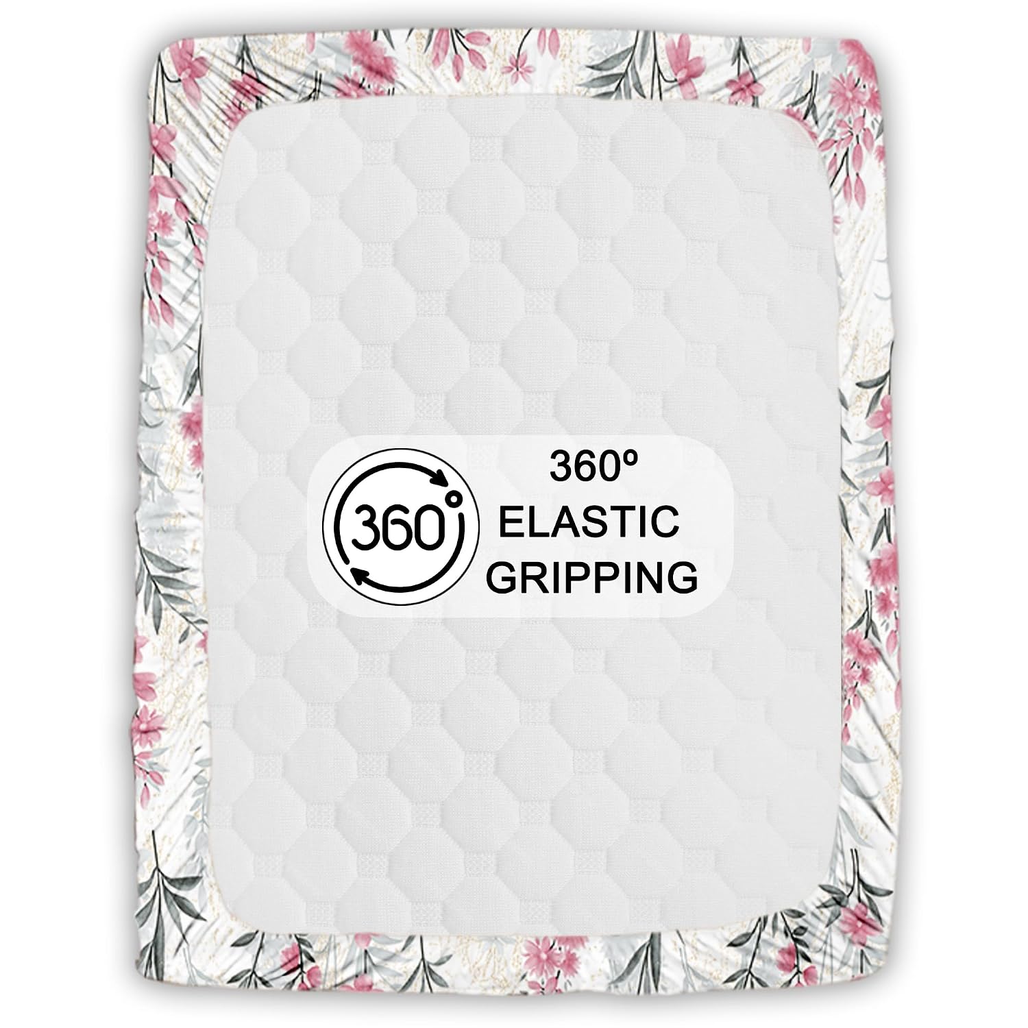 Fitted Bedsheets King Size With 2 Pillow Cover - 72 X 78 Inches, Pink | All Around Elastic Bedsheet - Crafted From Soft, Breathable Fabric