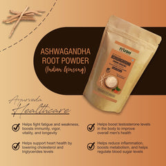 Iyush Herbal Ayurveda Ashwagandha Powder, Help Boost Immunity & Overall Health, 100% Forest Variety Herbs | 400gm 0.8lbs