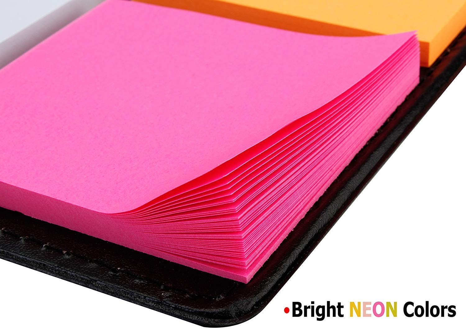 Faux Leather 12 In 1 Large Size Memo Notebook Notepad With Multi Size Sticky Notes & Ballpoint Pen