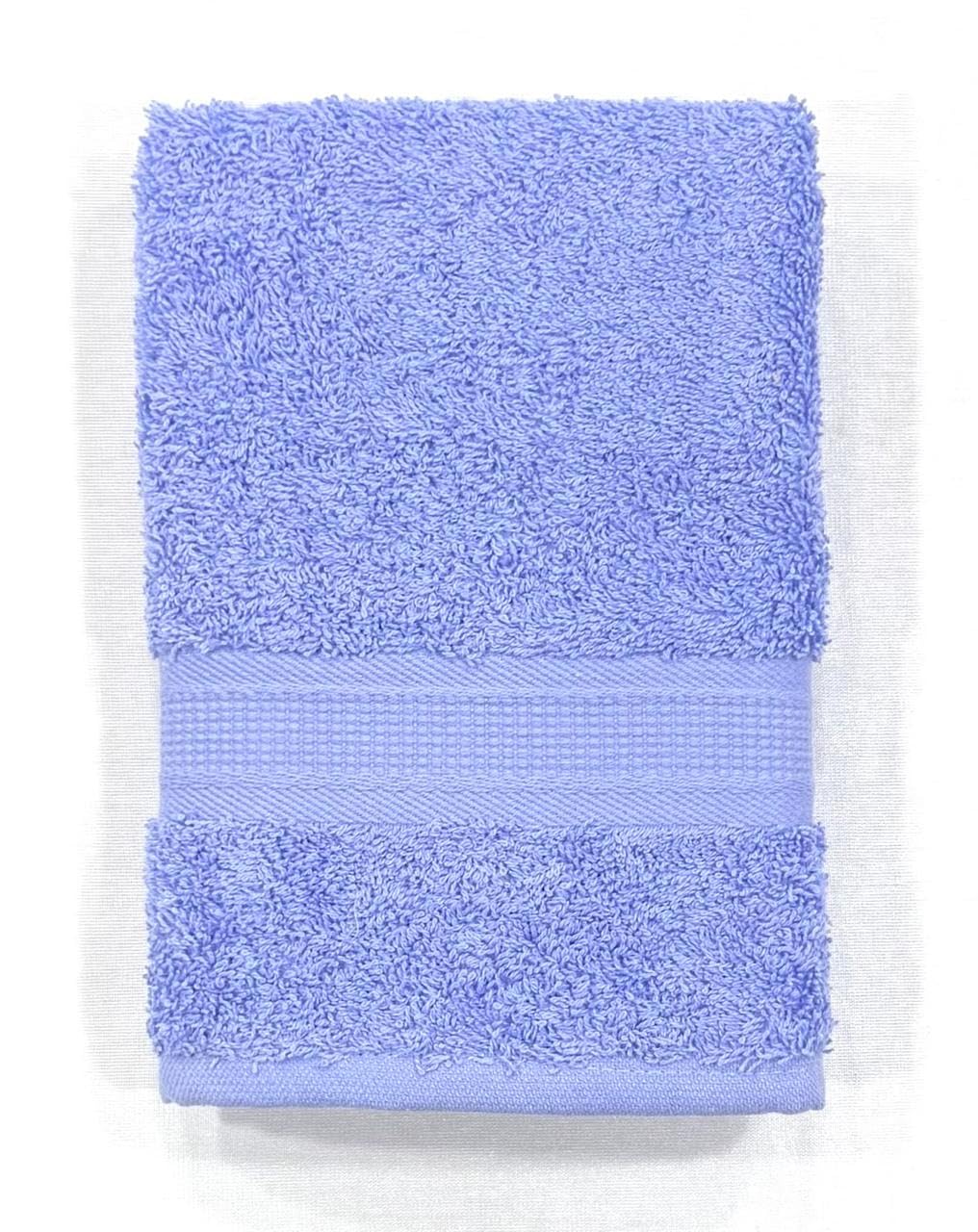 Bombay Dyeing Plain Santino 500 Gsm Cotton Hand Towel Set - Blue (2 Piece)
