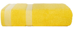 Casa Copenhagen Egyptian Cotton Waffle Large Size Bath Towel 500 Gsm (Yellow)
