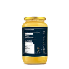 Premium A2 Desi Cow Ghee By Viveda | Hand-Churned, Traditional Bilona Method Pure Desi Cow Ghee Good For Dishes | (500ml) 16.9 Ounce | Jar Pack