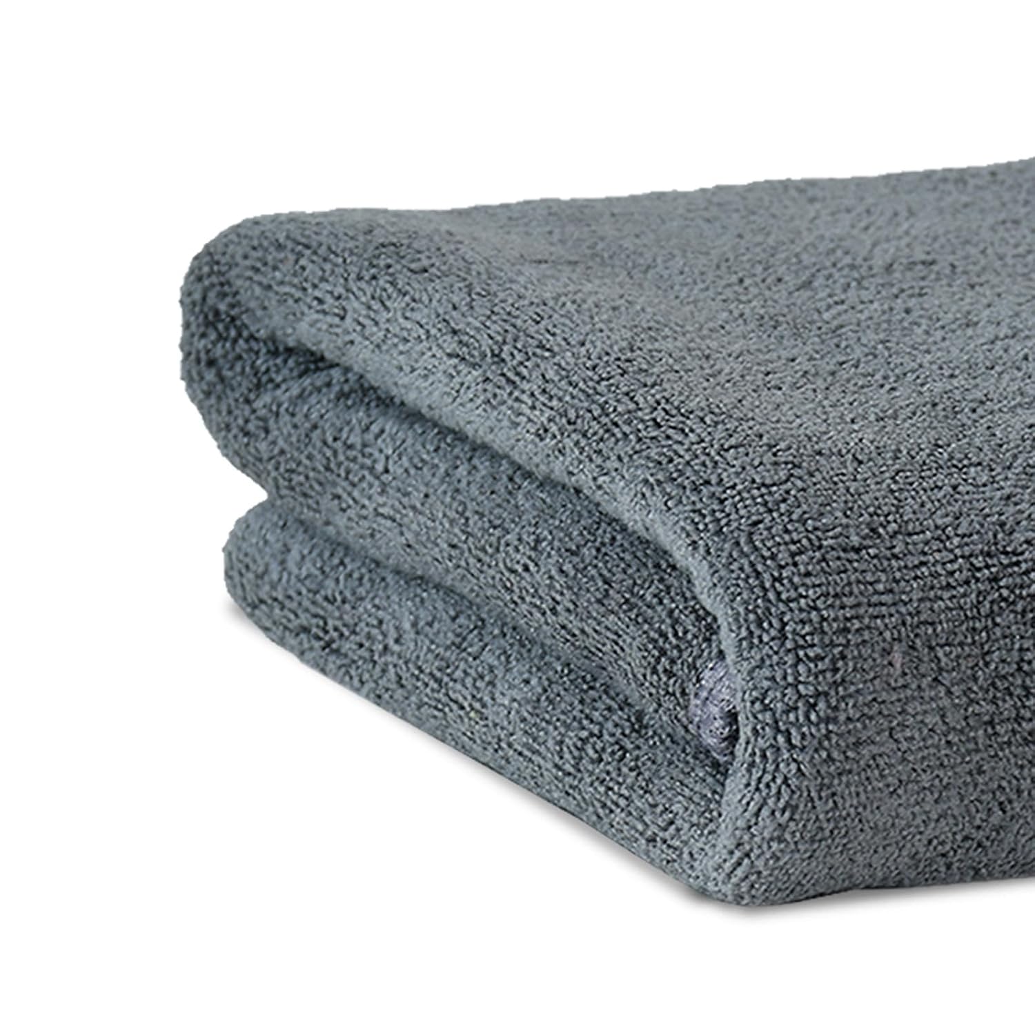 Yellow Weaves Super Soft Microfiber Hand Towels, Gym & Workout Towels 400 Gsm, (Grey) Set Of 1