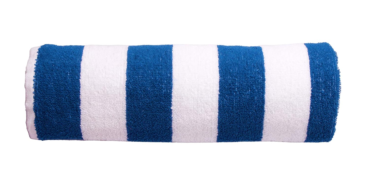 Tharunsha Elite Pure Large Size Cotton Terry Towel 1350 Gsm | For Hair Towel, Gym & Swimming Pool Towel (Navy Blue) - Set Of 3
