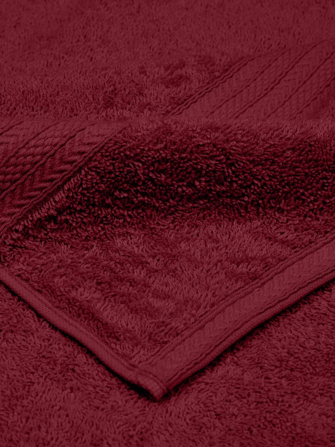 Cotton Bath Towel 450 Gsm (Maroon)