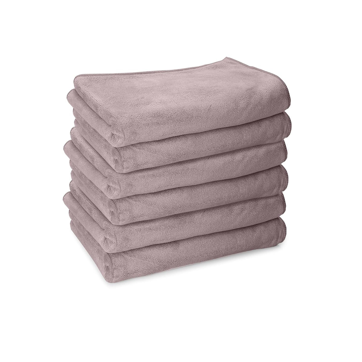 Housse Premium Microfiber Face Towel 900 Gsm | Korean Beauty Ultra Absorbent, Odour-Free, Quick Dry Face Towel (Pack Of 6) - Purple