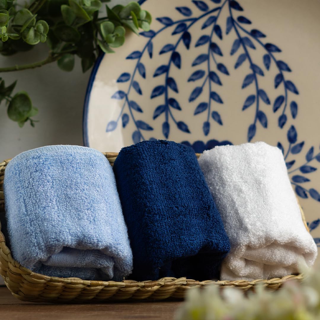 Mush 100% Bamboo Face & Hand Towel 1400 Gsm | Ultra Soft, Absorbent, Quick Dry Towels For Facewash, Gym, Pool, Sports, & Travel - Assorted (Pack Of 7)