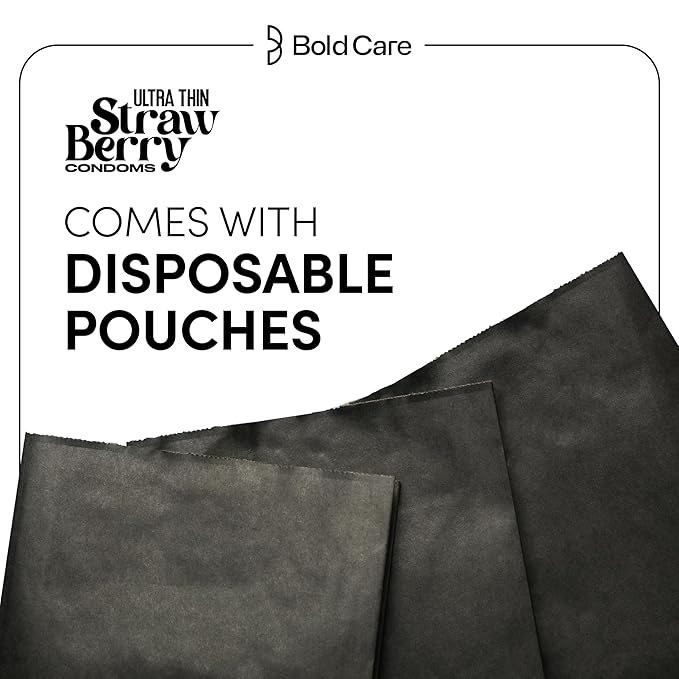 Bold Care 404 Super Ultra Thin Strawberry Flavored Condoms For Men 60 Microns 10 Units (Pack Of 1)