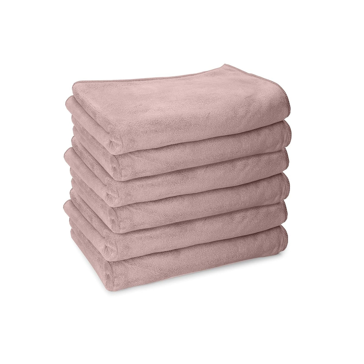 Housse Premium Microfiber Face Towel 900 Gsm | Korean Beauty Ultra Absorbent, Odour-Free, Quick Dry Face Towel (Pack Of 6) - Lilac Purple