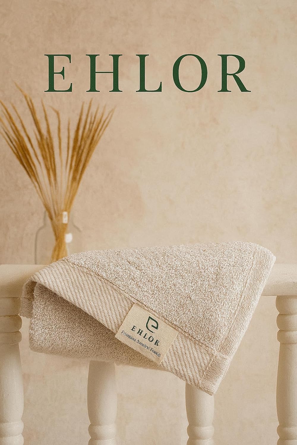 Ehlor Bamboo Bath Towel 450 Gsm | Ultra Soft & Quick Dry Antibacterial & Odor-Resistant | Eco-Friendly Towel For Bath, Spa & Gym (Non Dye)