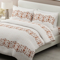 100% Cotton Bedsheet Set For Double Bed - 108 X 108 Inches, White | 1 Double Bed Sheet & 2 Pillow Covers - Gift For Weddings Or Birthdays King Size