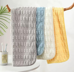 HomeCloud Microfiber Soft & Fuffy Hand Towel 800 Gsm | Hanging Loop Soft, Highly Absorbent & Fast Dry Hand Towel (Set Of 4) - Box Multicolor