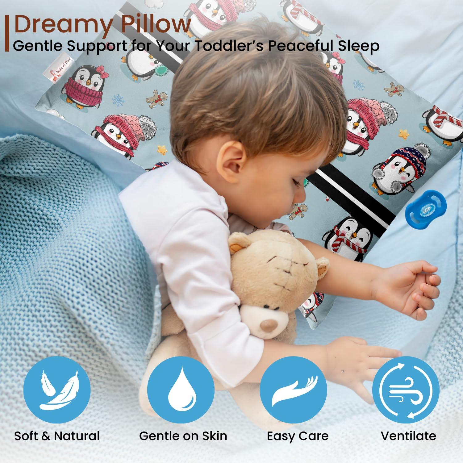 Personalized Pillow For Kids, Super Soft Cotton Kids Cushion - 12 X 18 Inches | Custom Name, For 5 Years Old Kids, Adorable Prints | For Head, Neck Support Baby Pillow - Pillow 10