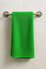 Freshshine Hand Towel 450 Gsm | Super Soft Quick Dry Microfiber Face Towel Napkins For Wash Basin Gym Sports Travel - Green (Set Of 3)