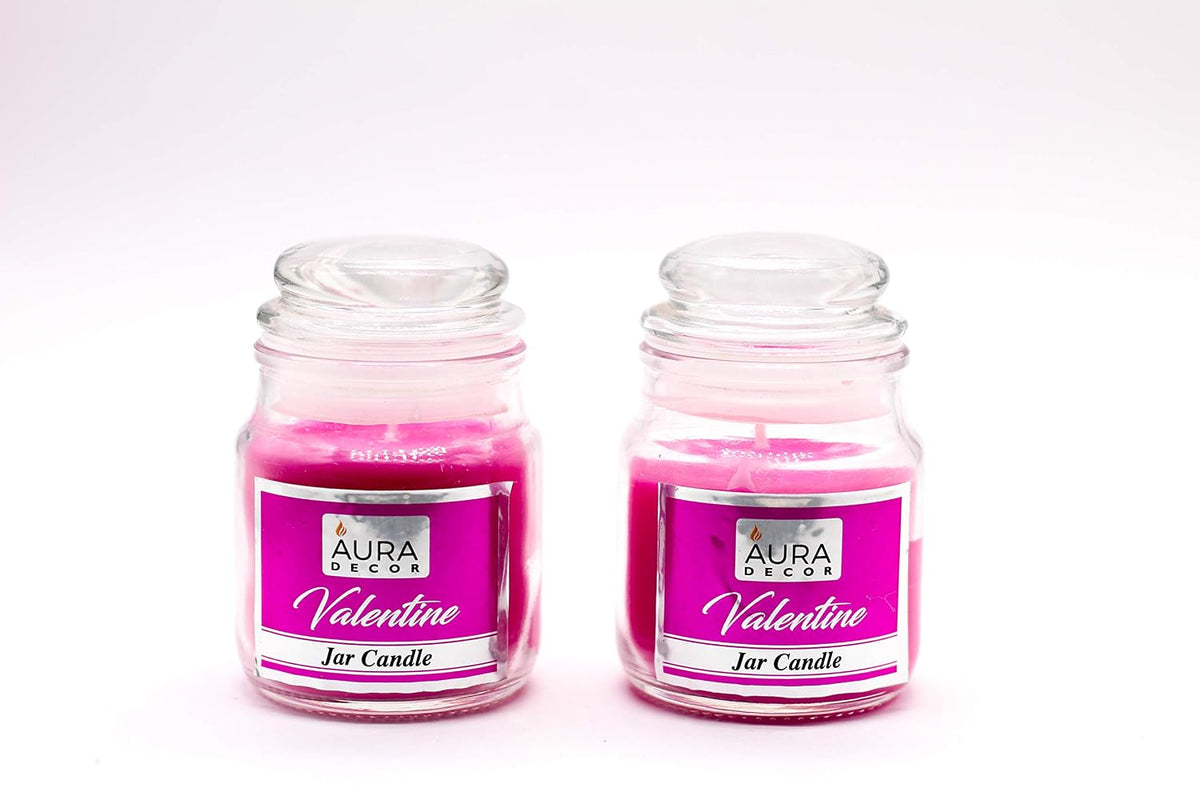 VALENTINE FRAGRANCE BEST FOR MOMENT JAR CANDLES SET OF 2 | BURNING TIME 30 HOURS