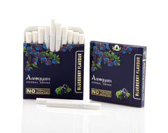 Aarogyam Herbals Tobacco & Nicotine Free Herbal Flavored Cigarette For Relieve Stress & Mood Enhance Product - Strawberry, Blueberry, Mint Flavour - Pack Of 3 30 Sticks
