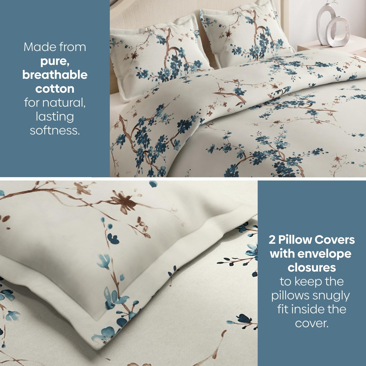 Flat Bedsheet Queen Size Bed With 2 Pillow Covers - 100 X 90 Inches, Beige | Soft, Breathable & Durable | Skin-Friendly & Durable