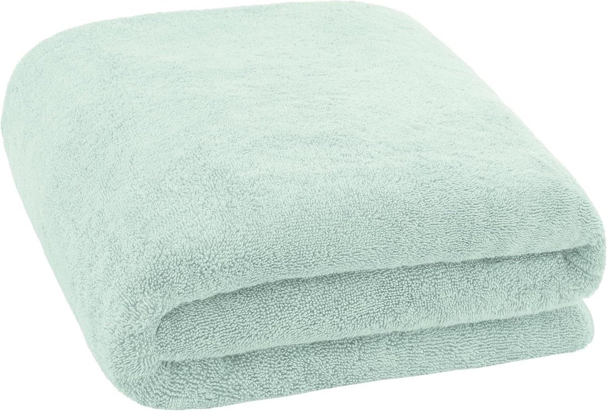 Tiqh 100% Organic Cotton Bath Towel 500 Gsm | Highly Absorbent & Quick Dry Extra Large Bath, Beach Towel Jumbo Bath Sheet Oversized Bath Towel (Green)