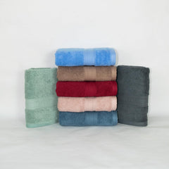 Rangoli 100% Cotton Fibre Hath Towel 1400 Gsm | Highly Durable & Super Absorbent Towel | Skin-Friendly & Quick Drying Luxury Hand Towels (Multicolor) - Pack Of 7
