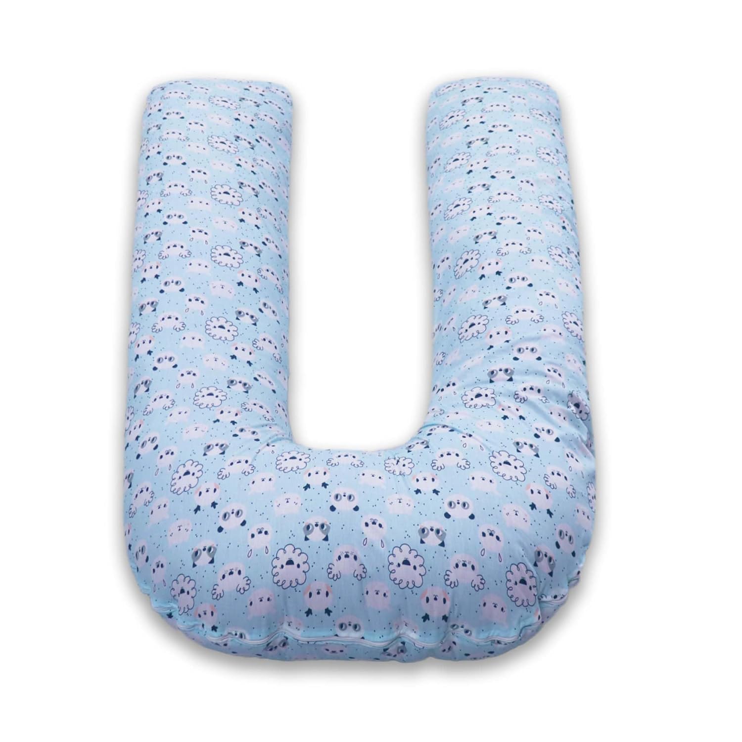 U Shaped Pregnancy Pillow, Maternity Pillow, 100% Cotton Cover, Sky-Blue, Koala | Super Premium Pillow, Versatile Use, Pregnocare Microfibers, Breathable, Comfortable Pillow, Body Pillows