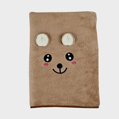 Hovent Microfiber Baby Bath Towel 400 Gsm | Large Size Super Absorbent Quality Baby Bath Towel (Brown)