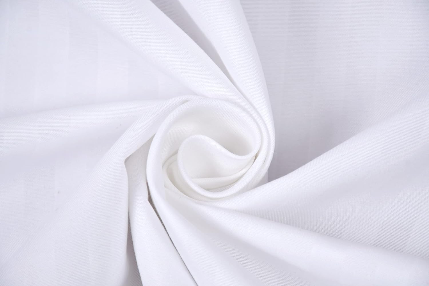 Stripe Glace Cotton 1 Double Bedsheet With 2 Pillow Cover - 91 X 90 Inches, White | Fade Resistant & Durable Breathable & Wrinkle Free Bed Sheet