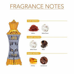 Ajmal Khofooq Concentrated Attar Perfume 18ml 0.6 Fl.oz. & Mizyaan Concentrated Attar Perfume 14ml 0.4 Fl.oz. | For Unisex | Pack Of 2