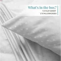 Cotton Flat Bedsheet For Double Bed With 2 Pillow Covers - 108x108 Inches, White | Ideal For Guest Houses, & Daily Home Use King Size Bed Sheet