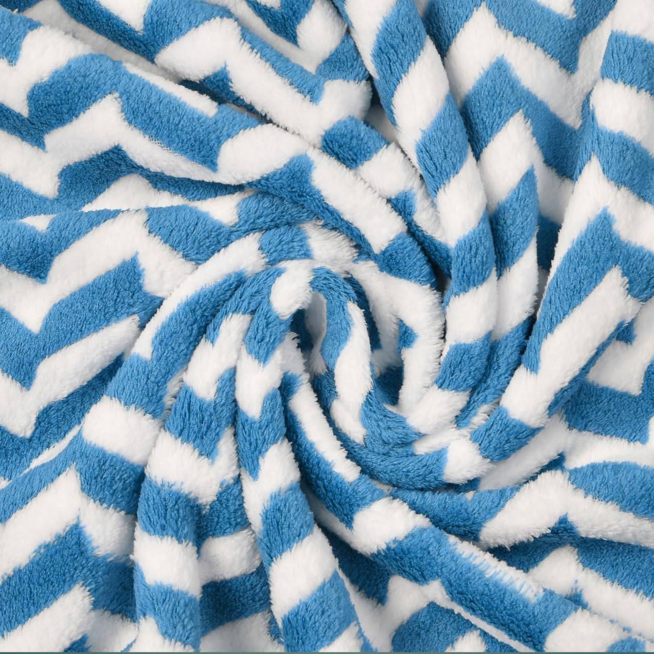 Hovent Microfiber Bath Towel 350 Gsm | Super Soft Absorbent Large Size Bath Towel (Blue & White)