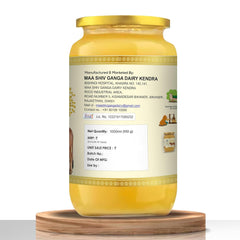 100% Natural A2 Handmade Cow Ghee By Go Fresho | High In Vitamins A, D & Healthy Desi Ghee Good For Sweets | (500ml) 16.9 Ounce | Jar Pack