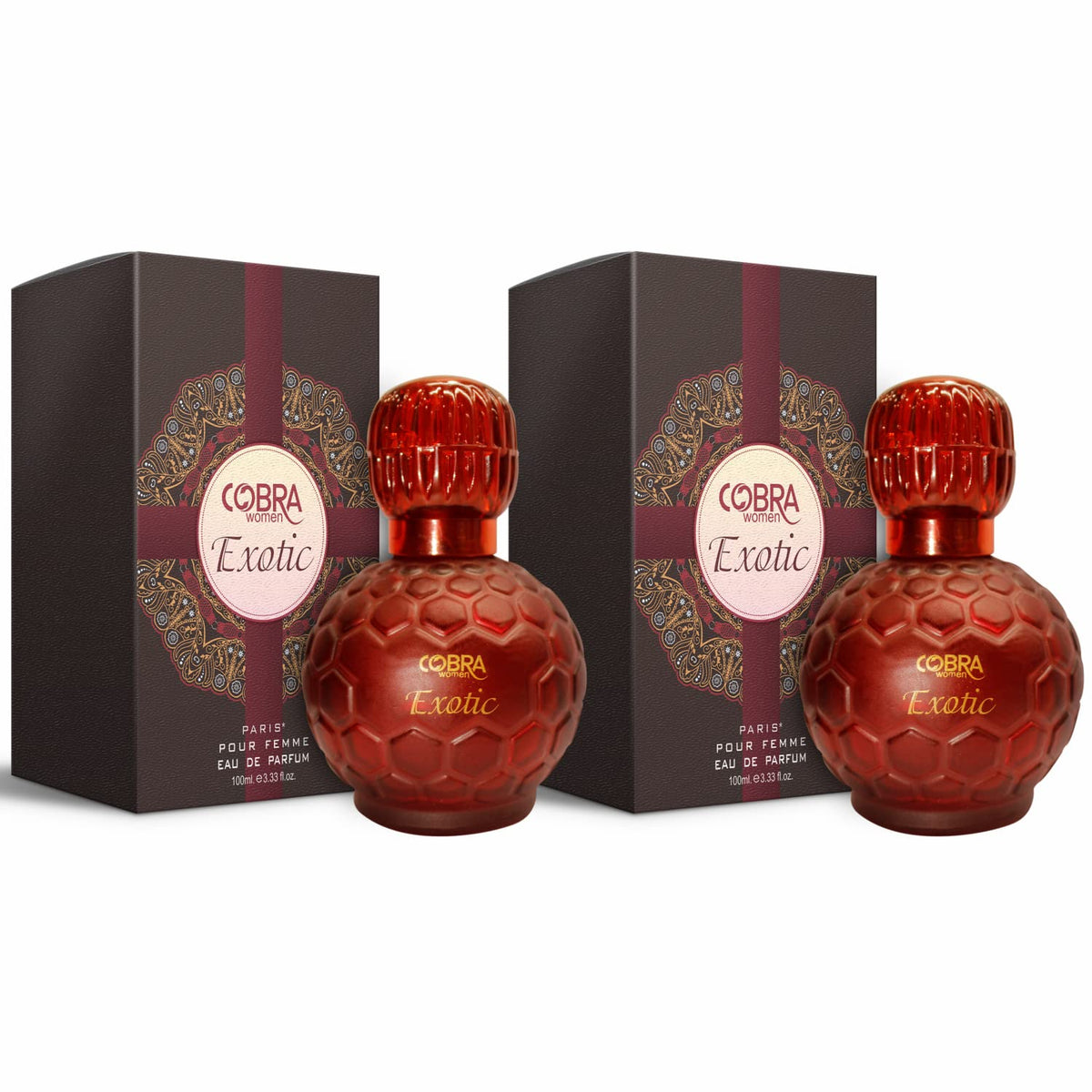 St. John Cobra Exotic Pour Femme Eau De Perfume 200ml 6.7 Fl.oz. Pack Of 2 | Perfect For Daily Office Wear Long Lasting Fragrance For Women