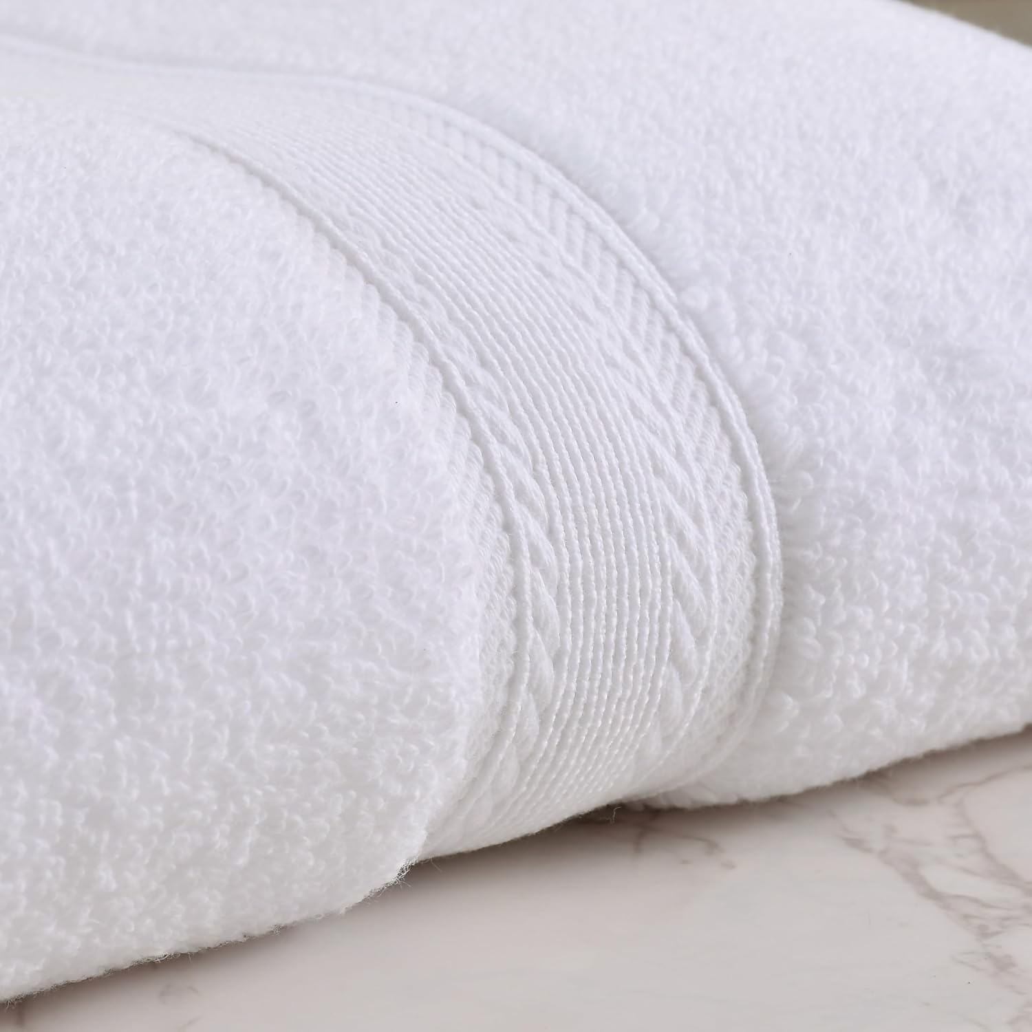 Lavone Premium 100% Cotton Zero Twist Bath Towel 550 Gsm | Ultra Soft & Absorbent Towels For Men & Women Quick Dry Bath Towel (White)