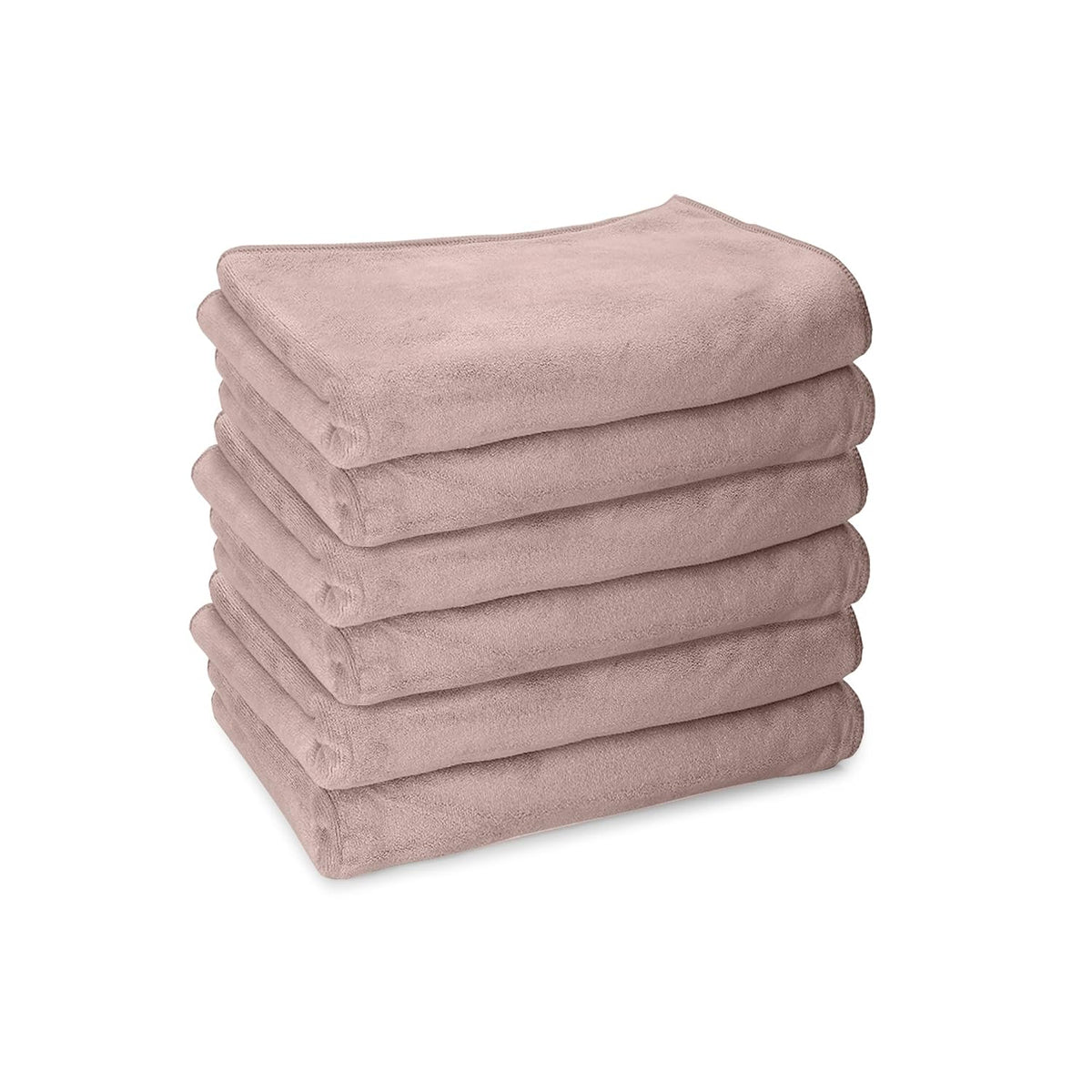 Housse Premium Microfiber Face Towel 900 Gsm | Korean Beauty Ultra Absorbent, Odour-Free, Quick Dry Face Towel (Pack Of 6) - Beige