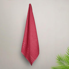 Mytrident 100% Cotton Bath Towel 400 Gsm | Comfort Living Quick Drying Travel Friendly | For Men & Women Large Size (Tango Tomato)