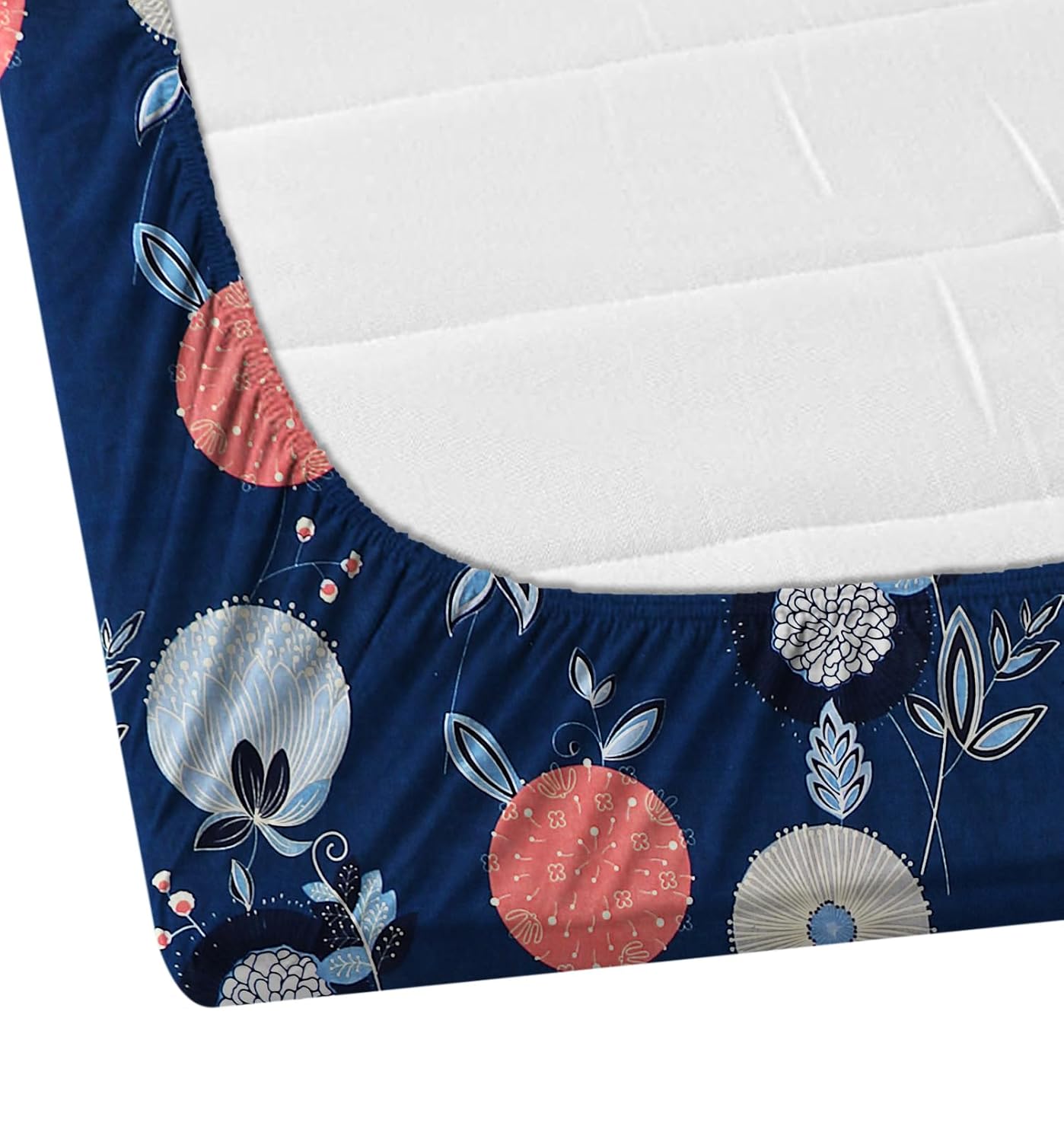 1 Bedsheet King Size 2 Matching Pillow Covers - 72 X 780 Inches, Blue | All Around Elastic Soft & Durable Bedding For Bedroom - Lightweight Perfect For All Seasons