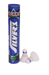Silver's Ascot Badminton Feather Shuttlecock , White | Made With Fine Quality Round Hen Feather