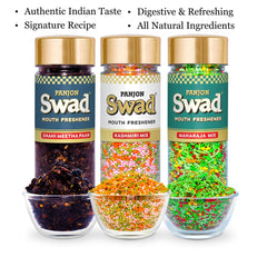 Panjon Swad Shahi Meetha Paan, Kashmiri Mix & Maharaja Mix 450gm, (150gm *3 Bottles)