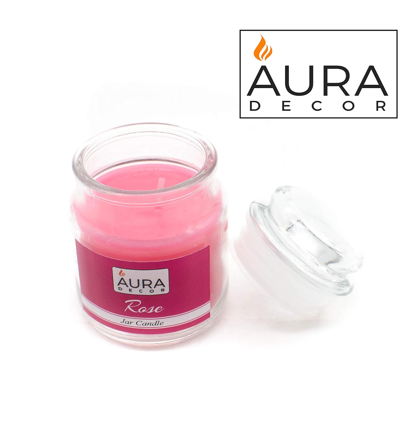 ROSE FRESH ROSES CUT FRAGRANCE JAR CANDLE | PARAFFIN WAX | PERFECT GIFT FOR LOVE