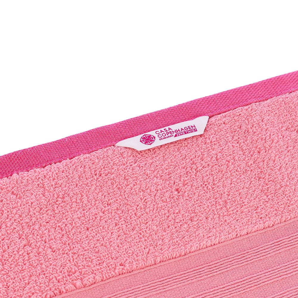 Casa Copenhagen Egyptian Cotton Exotic Hand Towel 400 Gsm (Zt Pink)- 2 Pcs