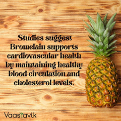 Vaastavik Bromelain Supplement 3000 Gdu / G Vegan Capsule 500mg | 60 Veg Capsules