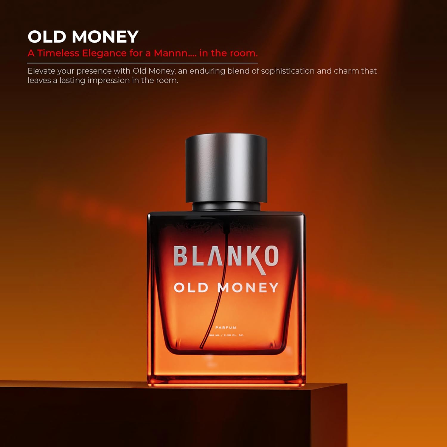 Blanko Old Money Time Lock Technology Parfum 100ml 3.4 Fl.oz. | Longest Lasting Men Perfume